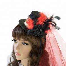 Карнавальная шляпка на заколках Констанс 13302